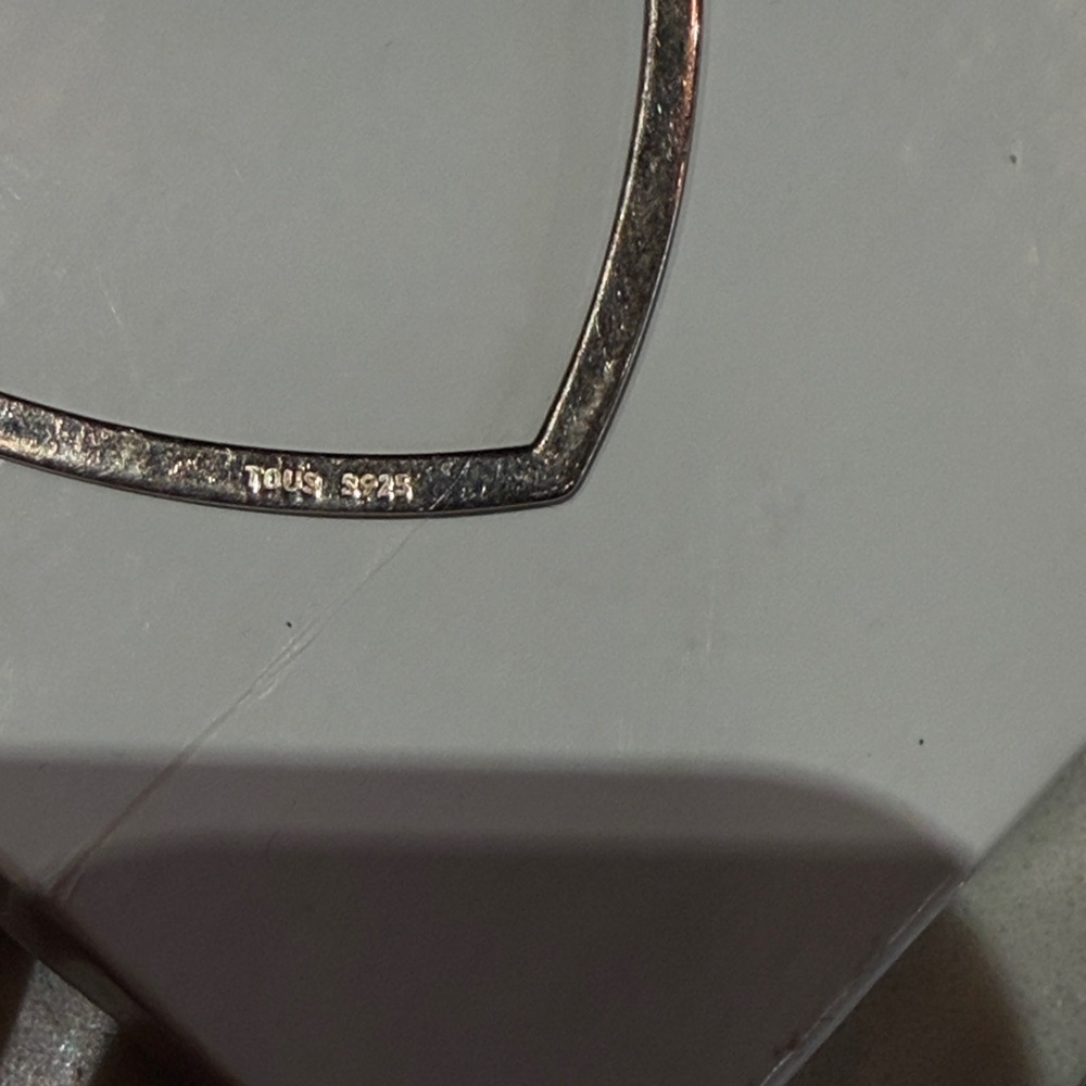 Tous Sterling Silver Heart Hoops - Picture 6 of 6